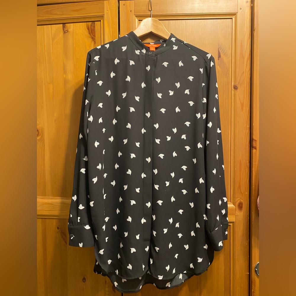 Joe Fresh Heart Patterned Long Sleeved Top